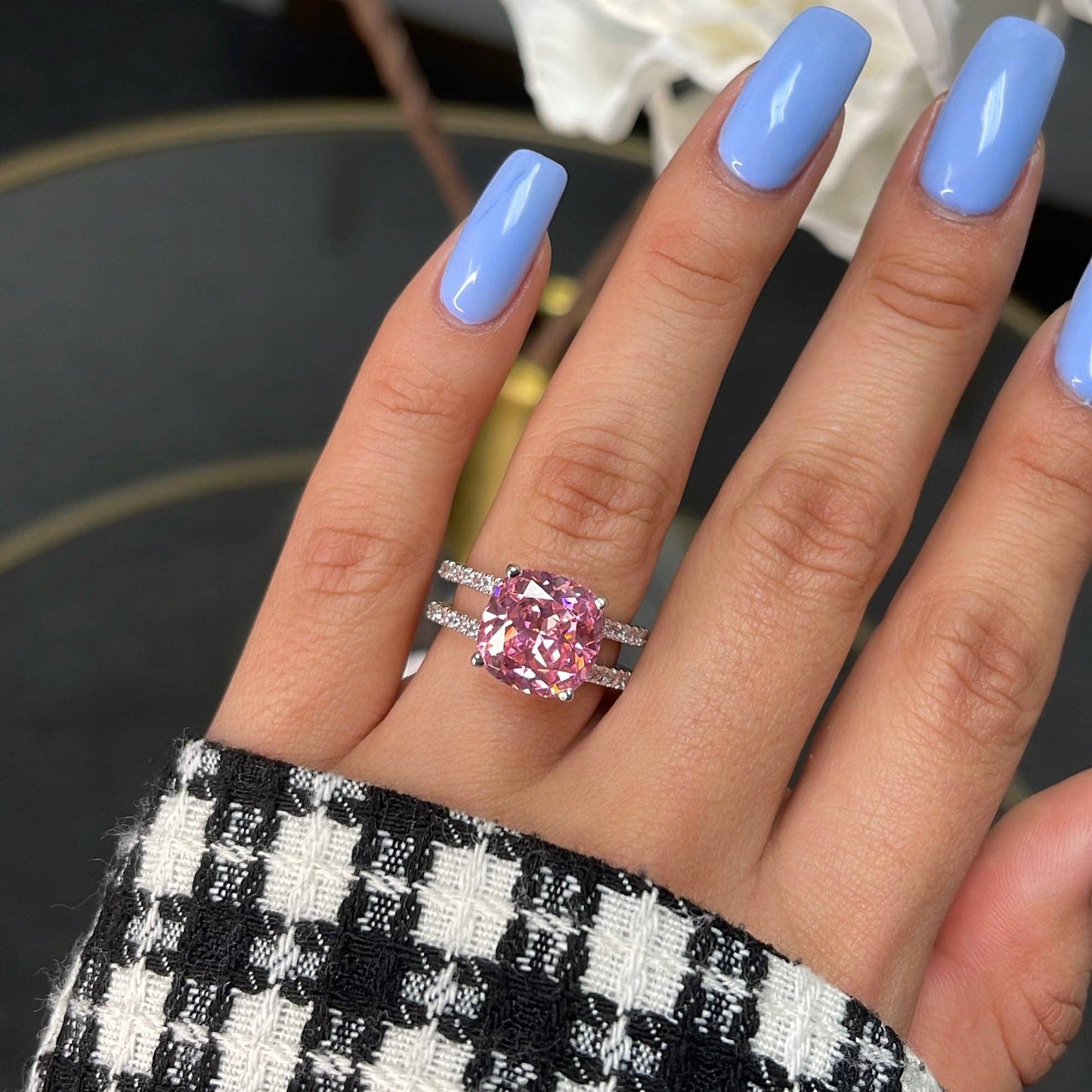 PINK CZ RING