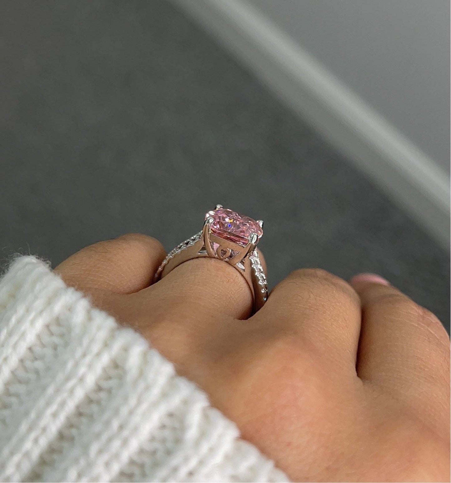 PINK CZ RING