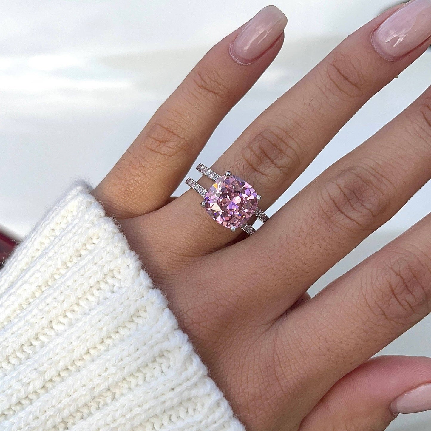 PINK CZ RING