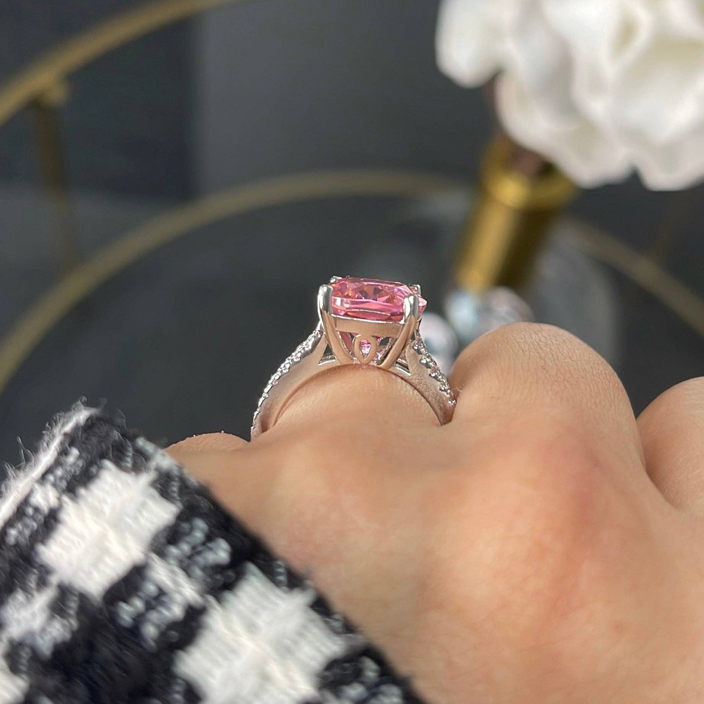 PINK CZ RING