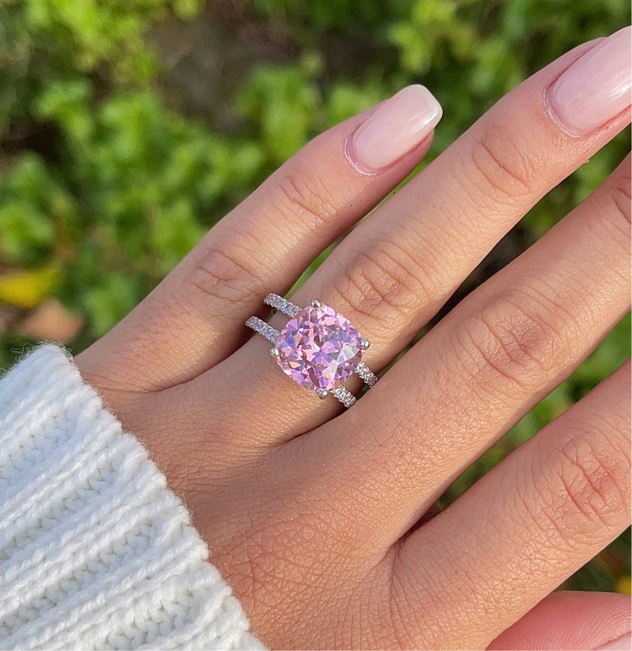 PINK CZ RING